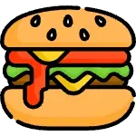 Icono de una hamburguesa