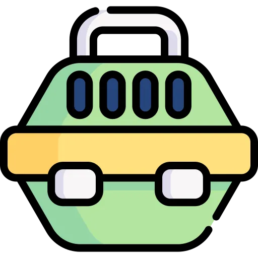 Icono de transportin para mascotas